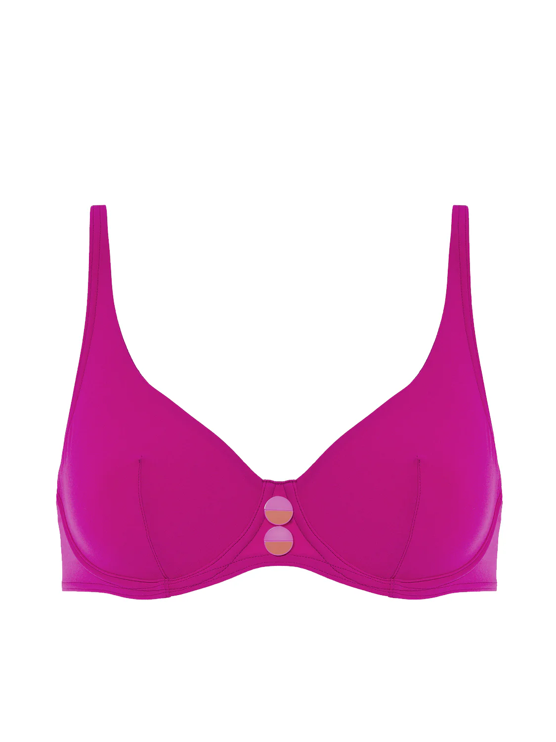 Soutien-gorge Armatures Décolleté Galbé - Rose Hibiscus - Image 5