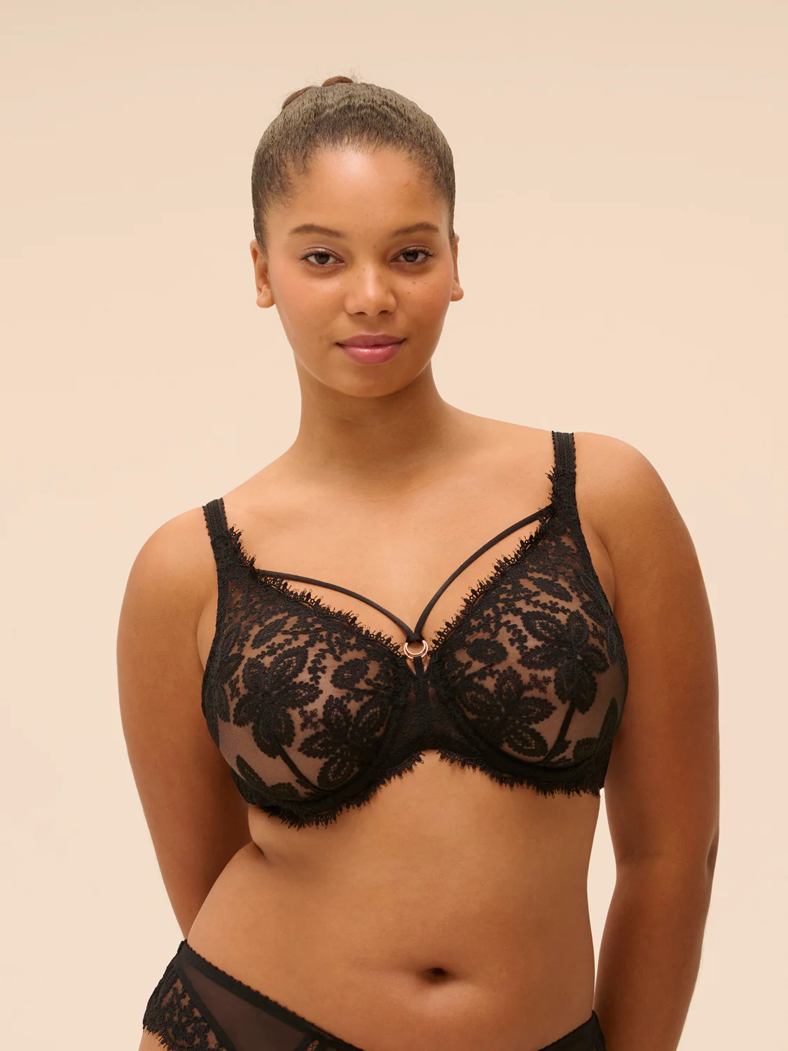 Soutien-gorge armatures - Noir - Image 12