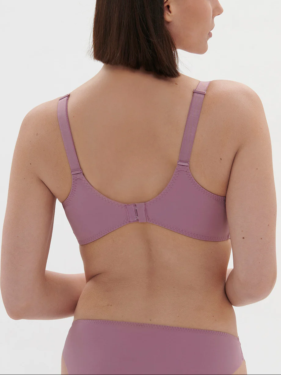 Soutien-gorge avec armature décolleté carré - Mauve Glamour - Image 3