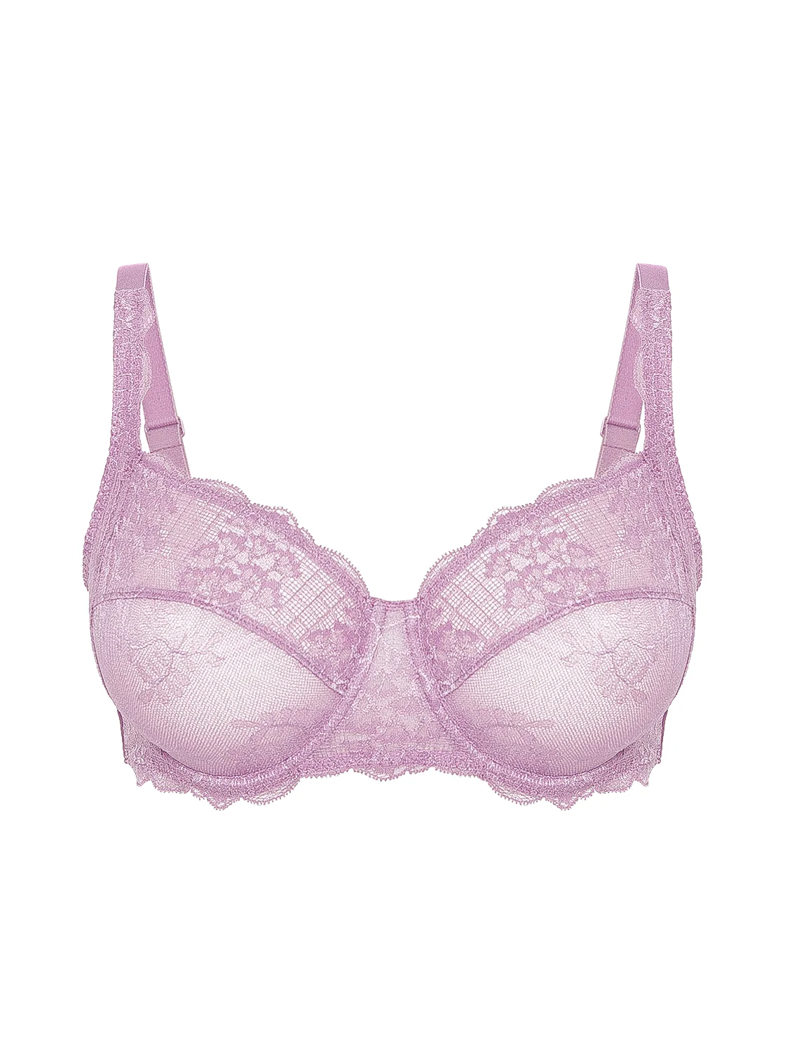 Soutien-gorge avec armature décolleté carré - Mauve Glamour - Image 4