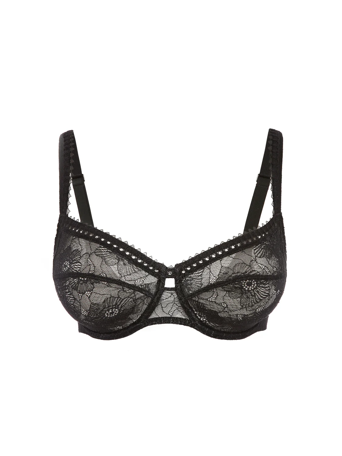 Soutien-gorge avec armature décolleté carré - Noir - Image 5