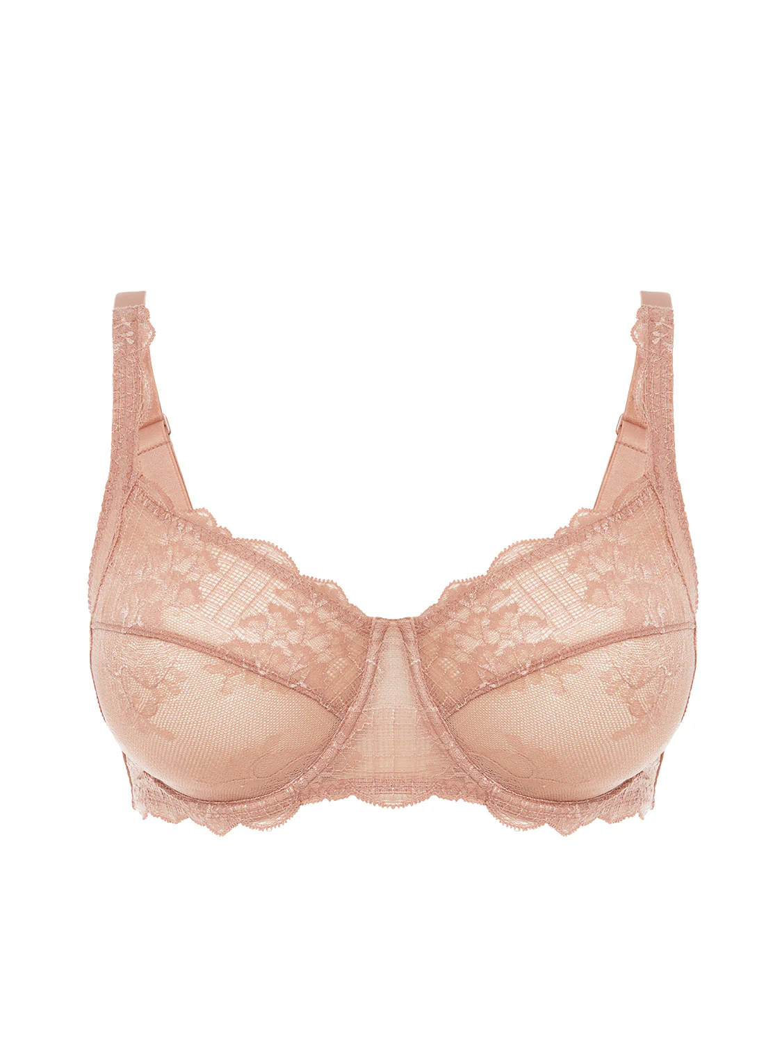 Soutien-gorge avec armature décolleté carré - Peau - Image 3