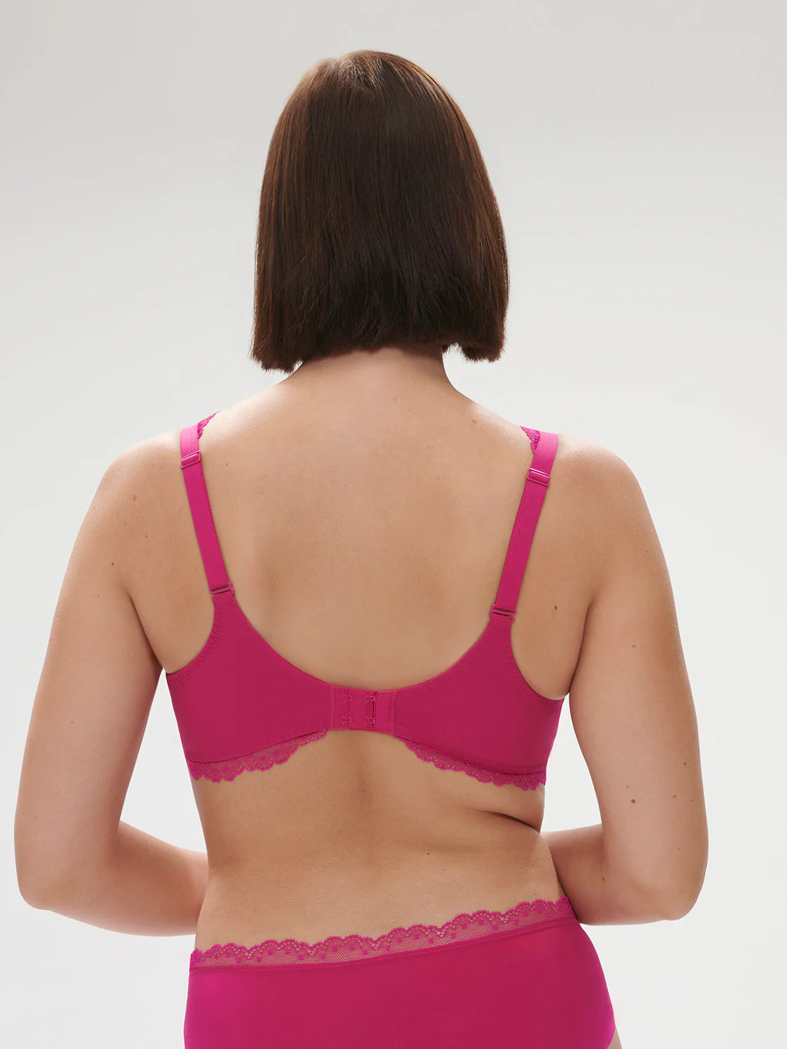 Soutien-gorge avec armature décolleté carré - Rose Hibiscus - Image 2