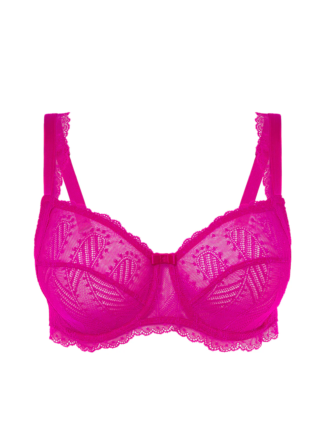 Soutien-gorge avec armature décolleté carré - Rose Hibiscus - Image 4