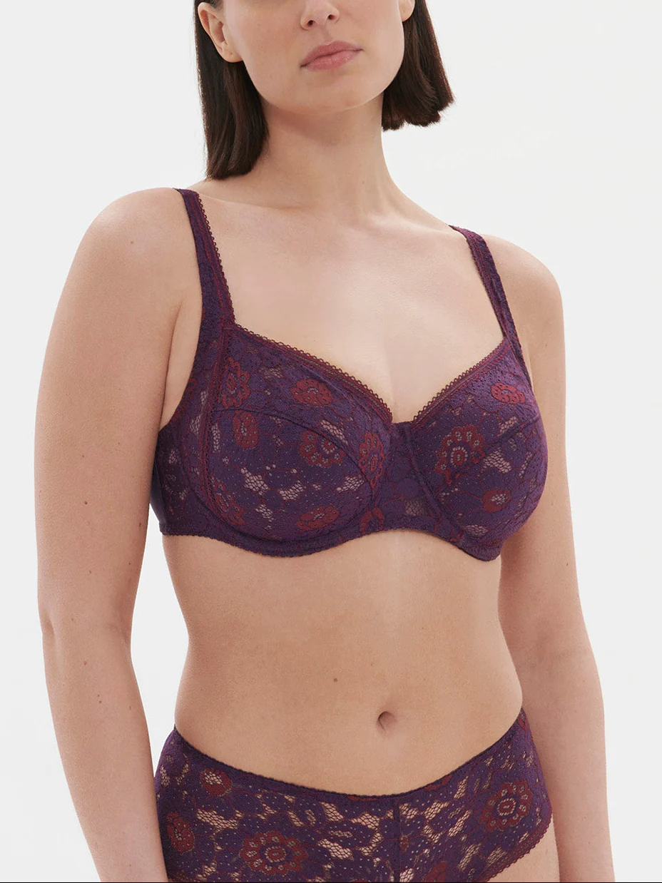 Soutien-gorge avec armature décolleté carré - Violet Euphoria