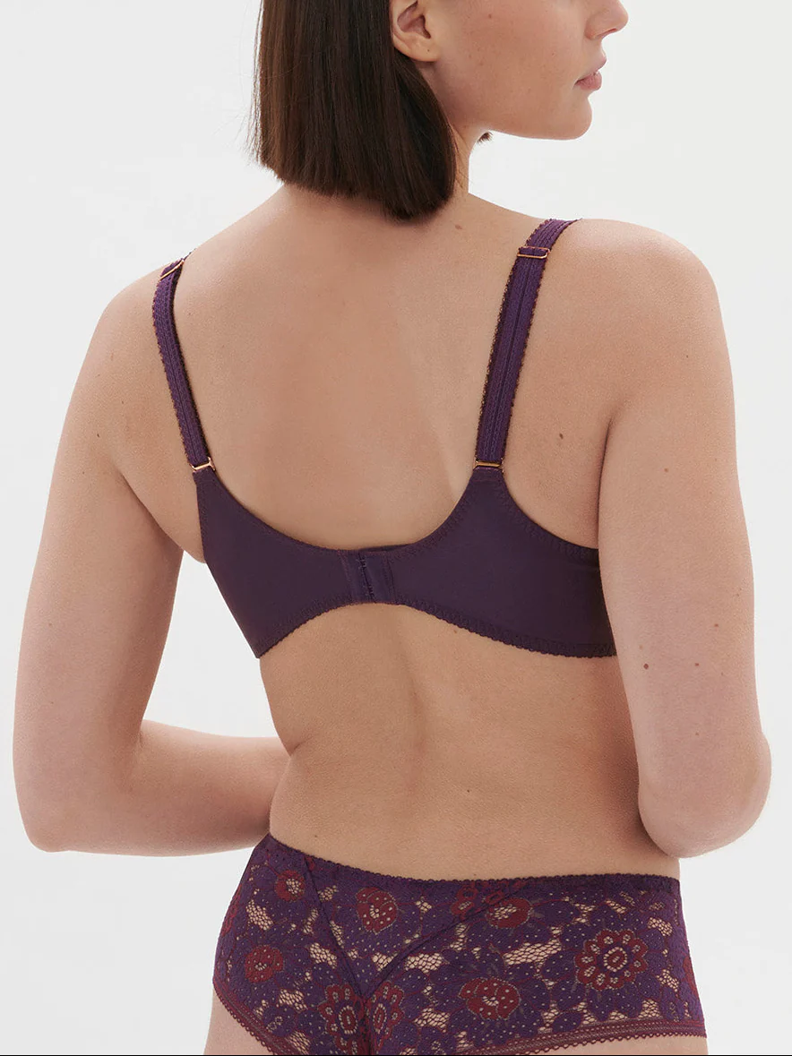 Soutien-gorge avec armature décolleté carré - Violet Euphoria - Image 3