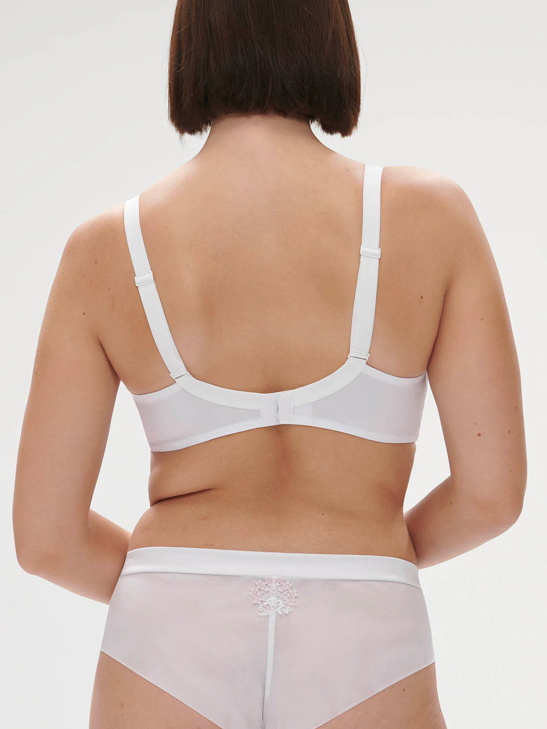 Soutien-gorge avec armature décolleté plongeant - Blanc Cristal - Image 5