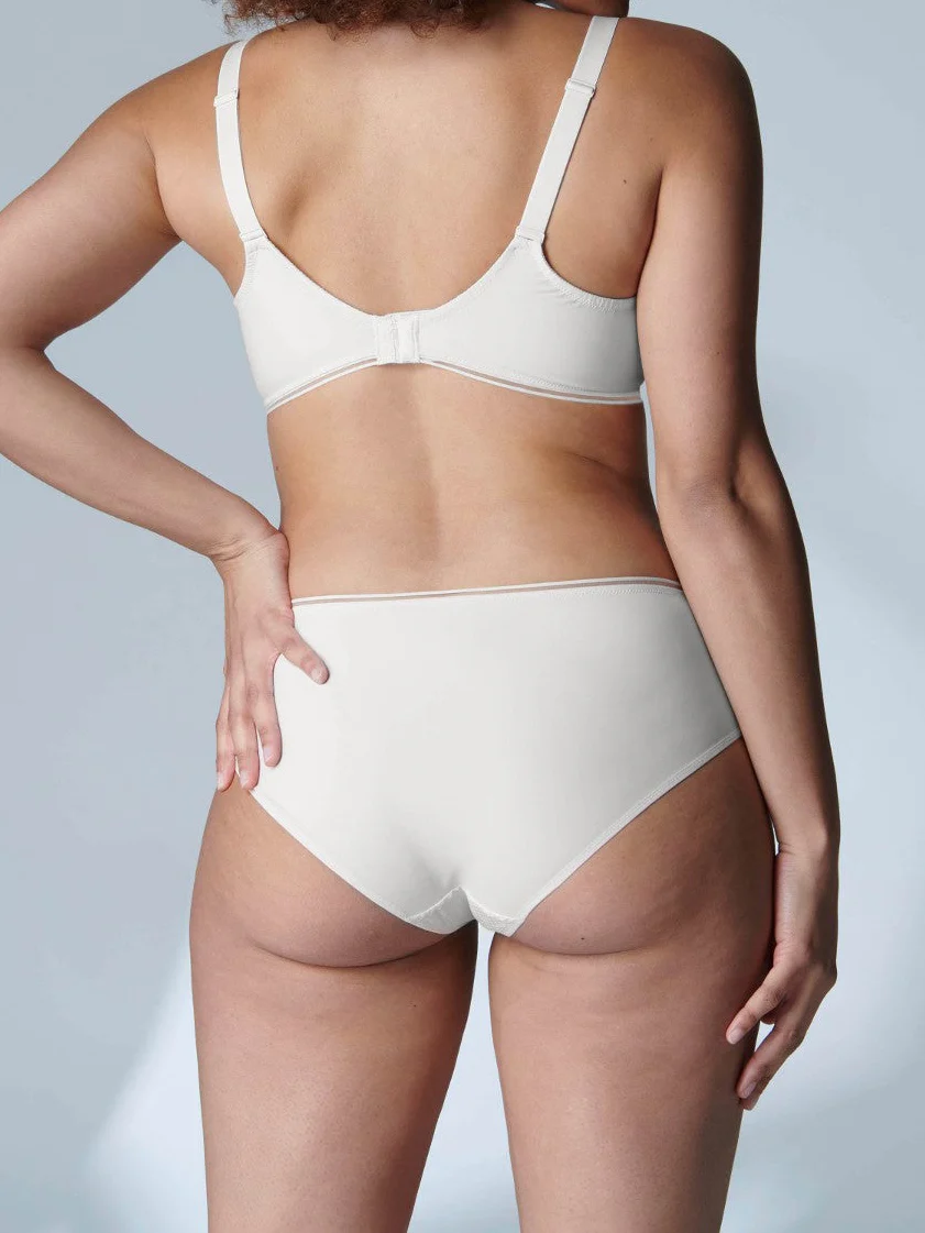 Soutien-gorge avec armature décolleté plongeant - Crême - Image 2