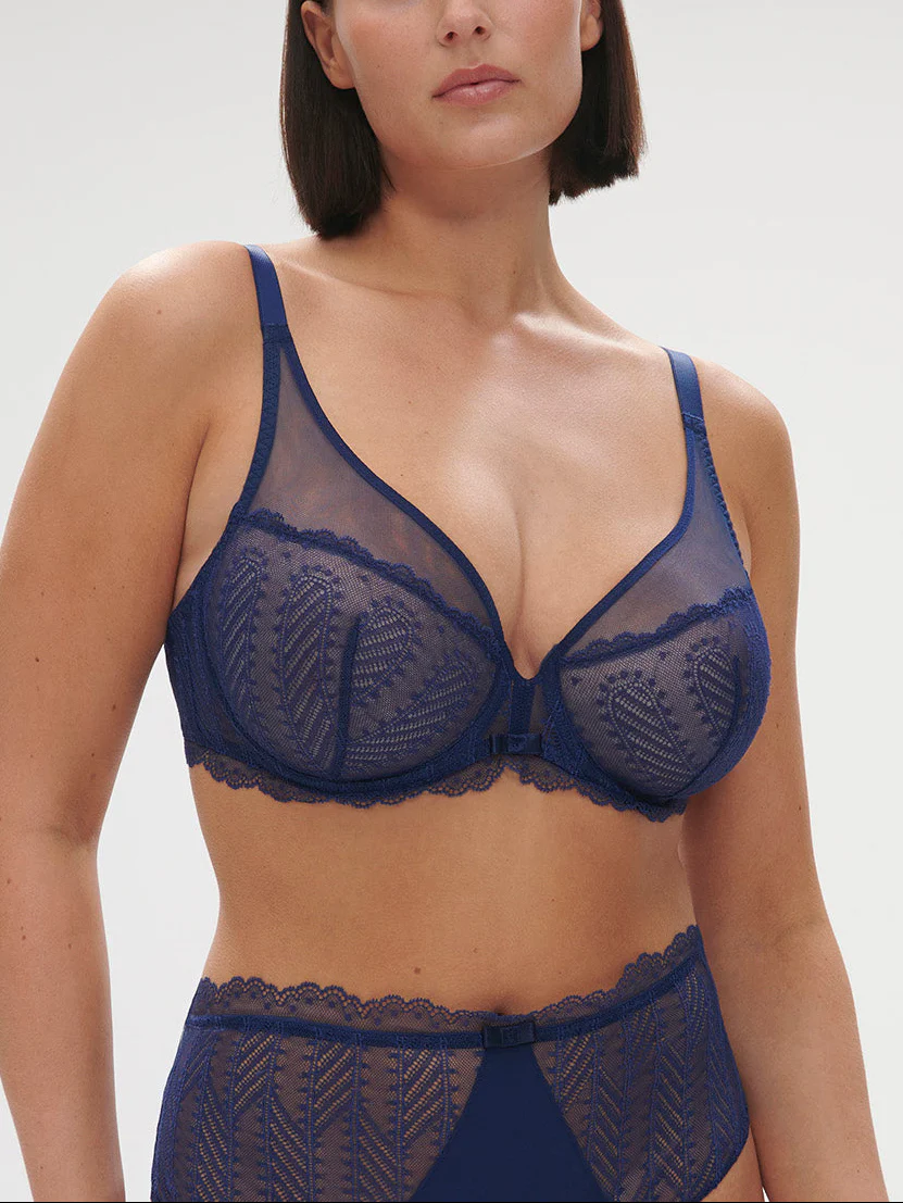 Soutien-gorge avec armatures décolleté plongeant - Midnight - Image 4