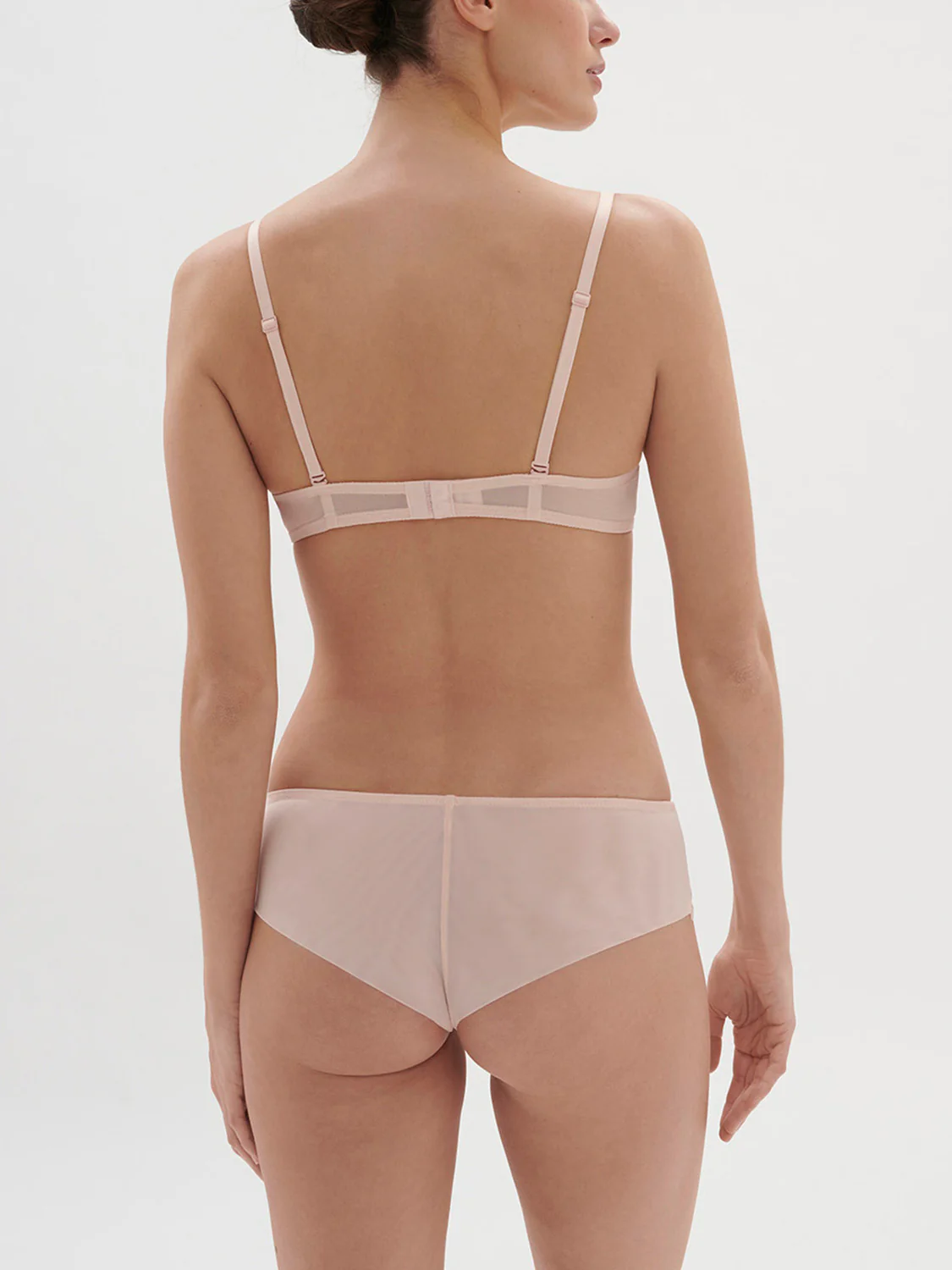 Soutien-gorge avec armature décolleté plongeant - Poudre pétale - Image 3