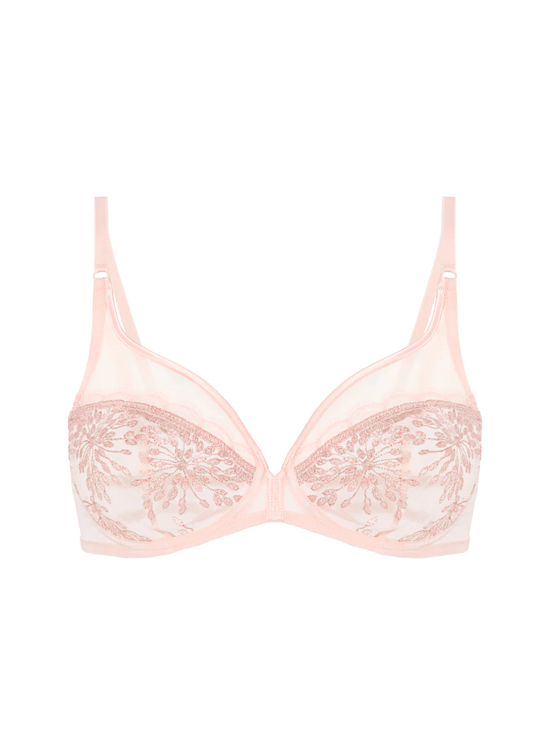 Soutien-gorge avec armature décolleté plongeant - Poudre pétale - Image 5