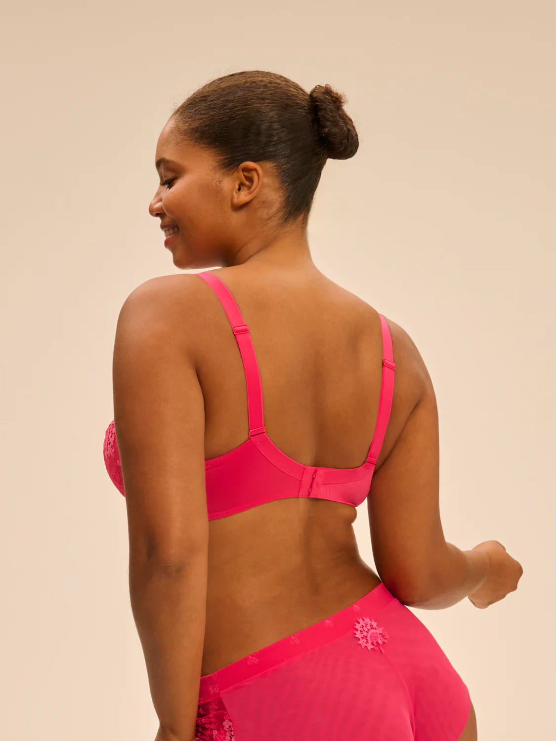 Soutien-gorge avec armature décolleté plongeant - Rose Fabuleux - Image 8