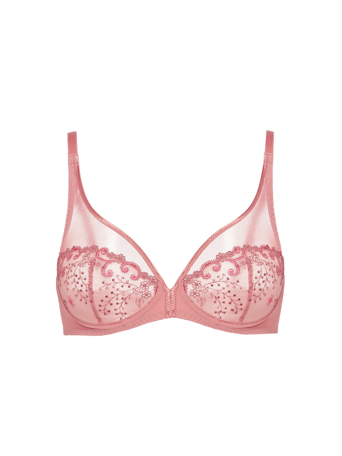 Soutien-gorge avec armature décolleté plongeant - Rose Fumé - Image 7