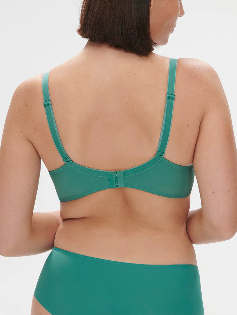 Soutien-gorge avec armature décolleté plongeant - Vert Garden - Image 4