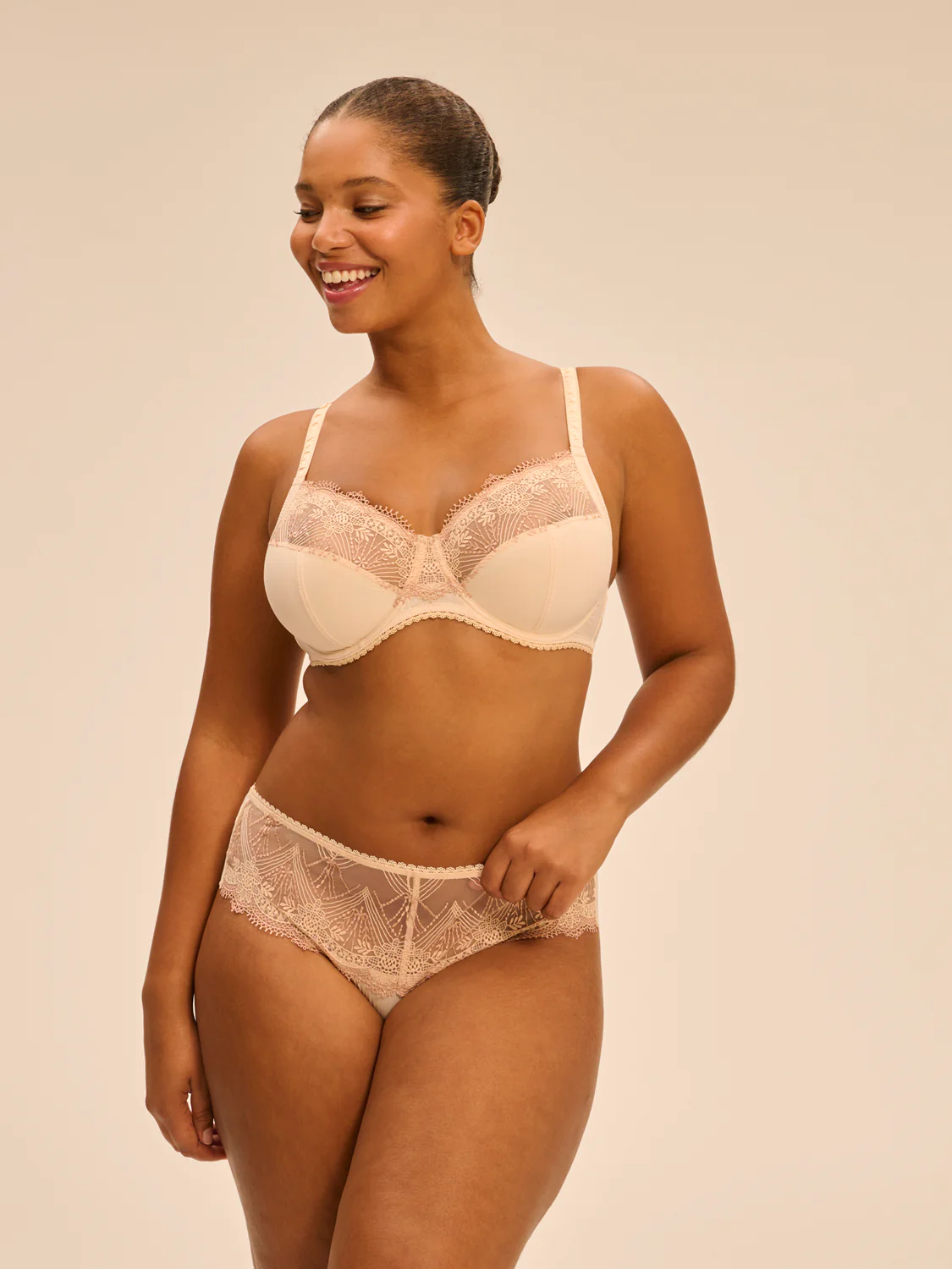 Soutien-gorge avec armature emboitant - Beige Chic - Image 4