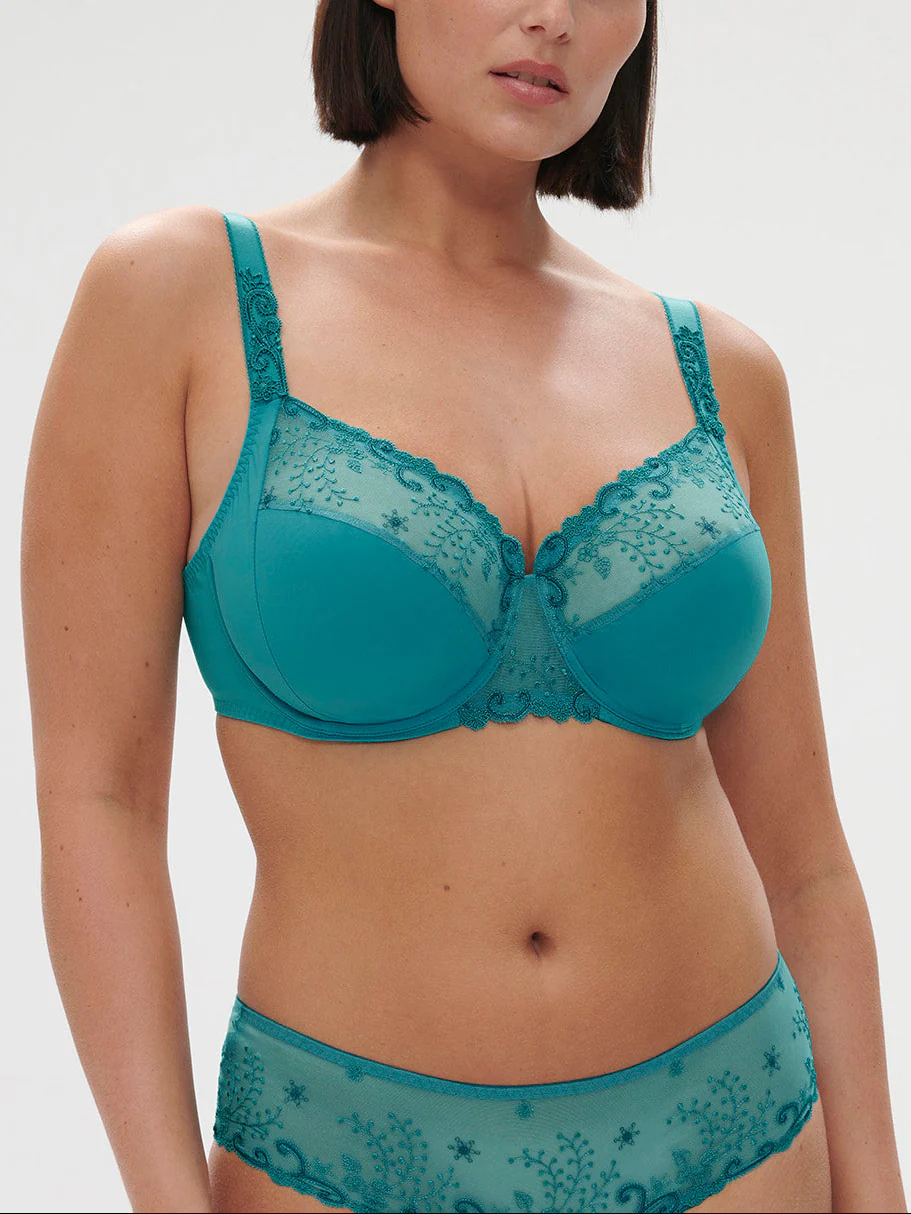 Soutien-gorge avec armature emboitant - Bleu Atoll