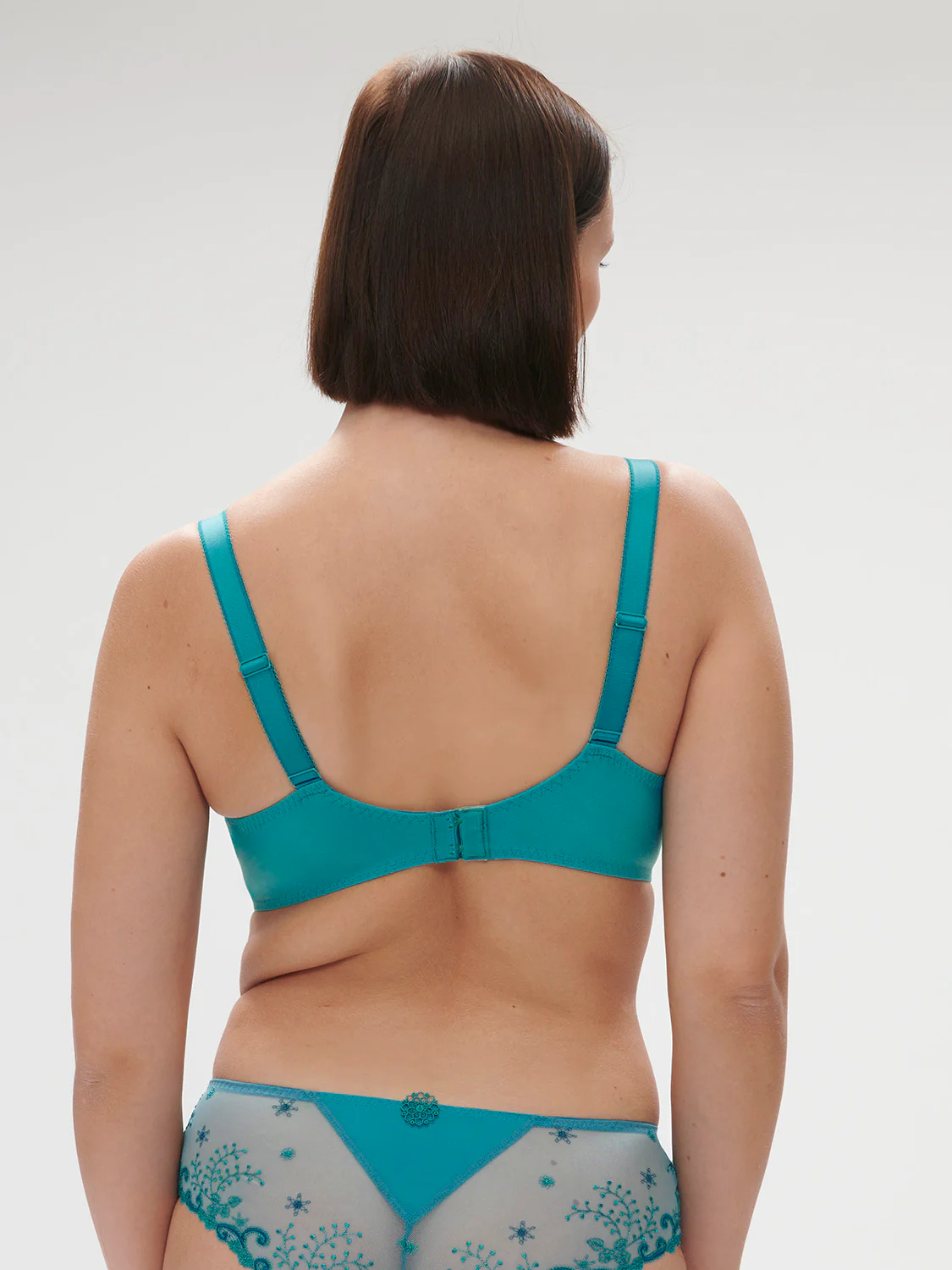 Soutien-gorge avec armature emboitant - Bleu Atoll - Image 2