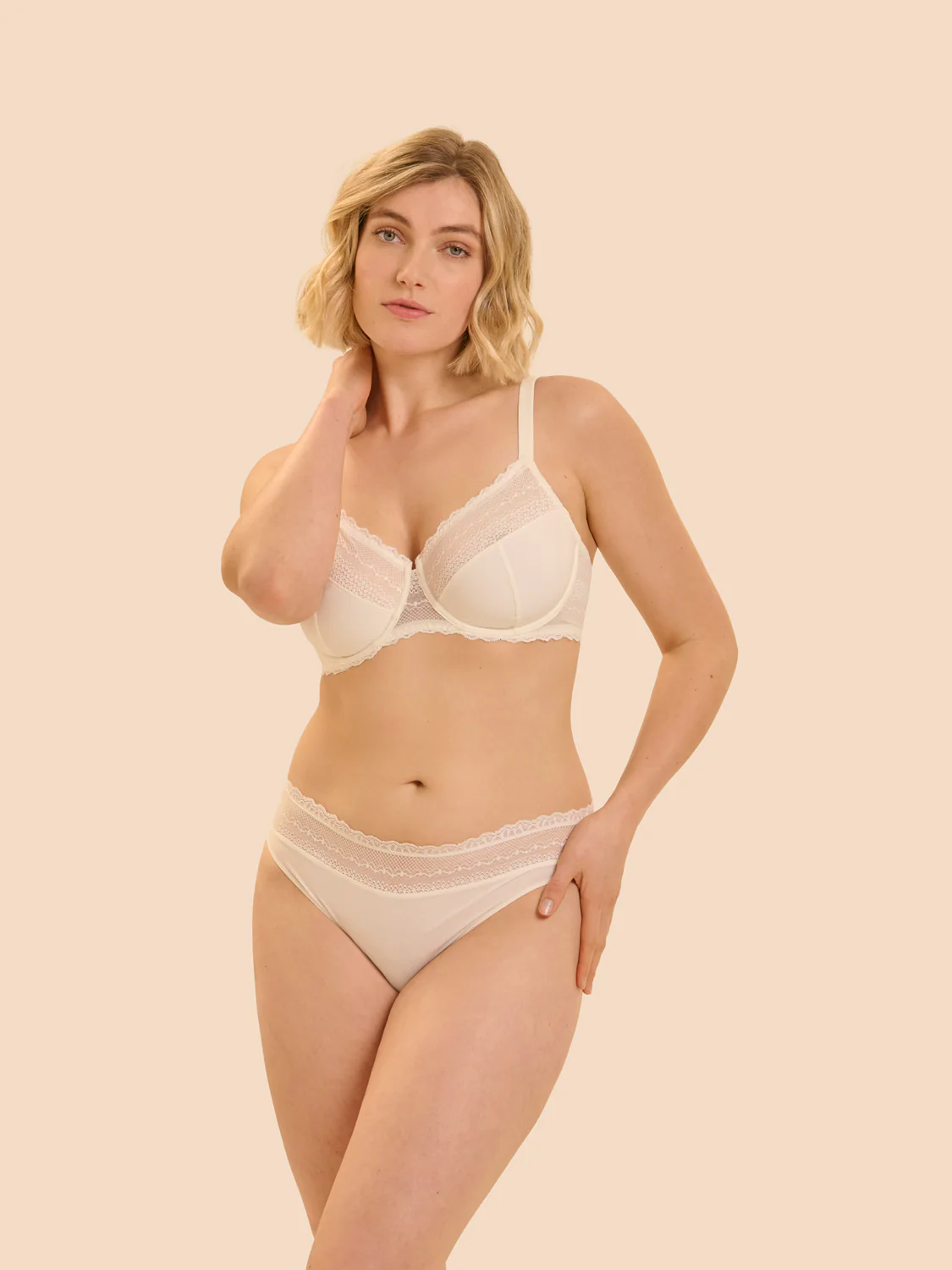 Soutien-gorge avec armature emboitant - Naturel - Image 3