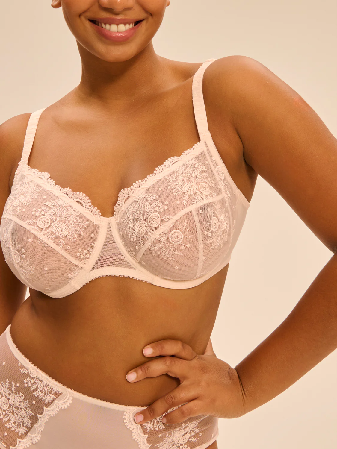 Soutien-gorge avec armature emboitant - Rose sakura - Image 2
