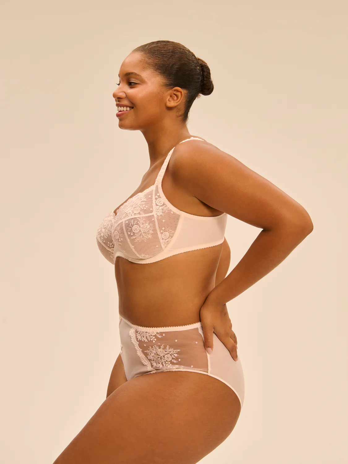Soutien-gorge avec armature emboitant - Rose sakura - Image 4
