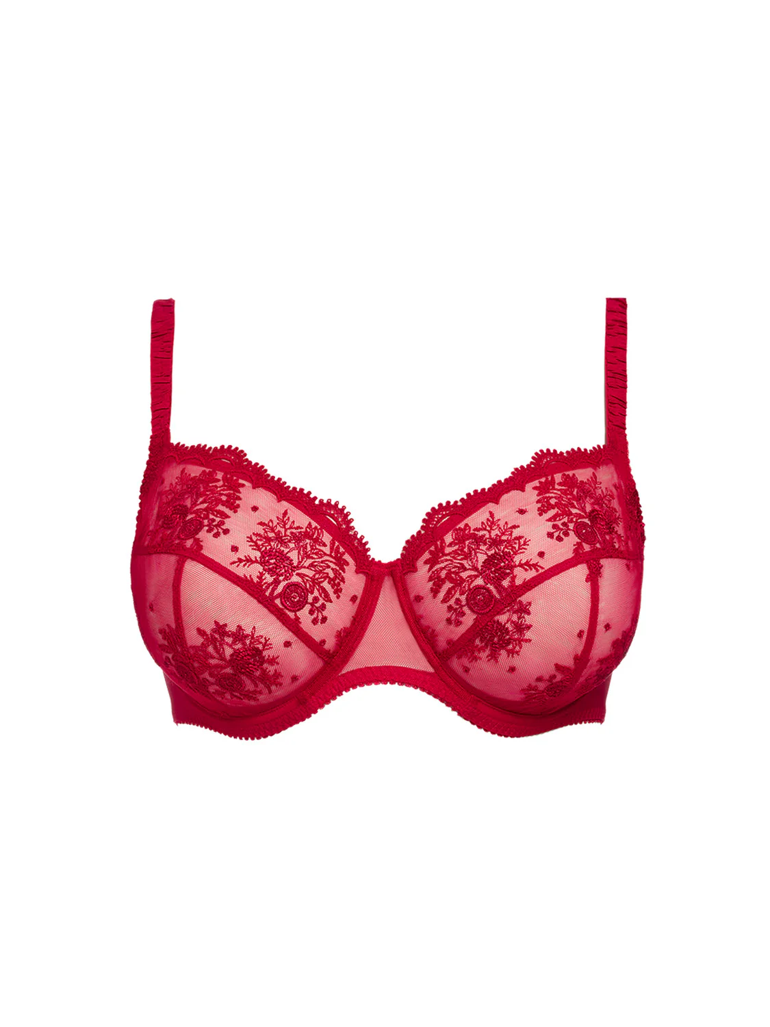 Soutien-gorge avec armature emboitant - Rouge Opéra - Image 5