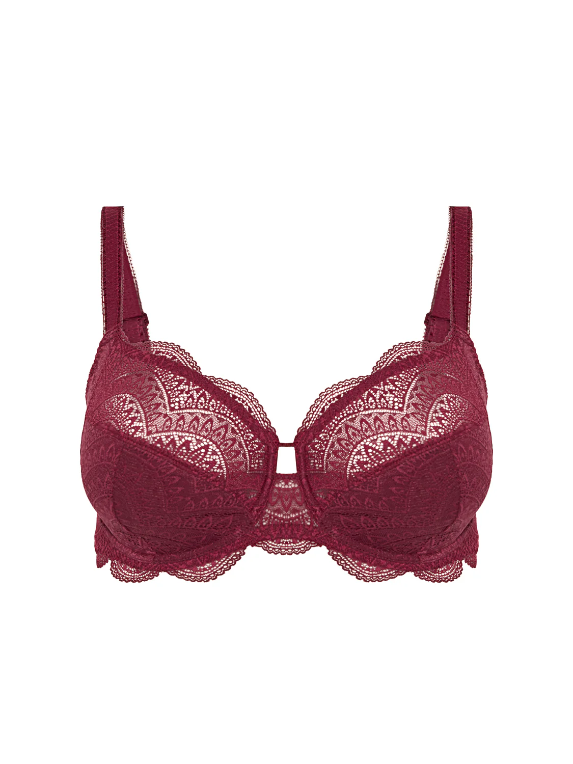 Soutien-gorge avec armature emboitant - Rouge Spinelle - Image 4
