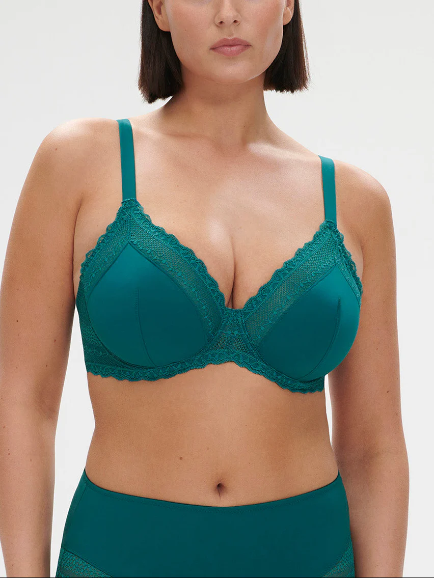 Soutien-gorge avec armatures décolleté - Bleu Pavo - Image 4