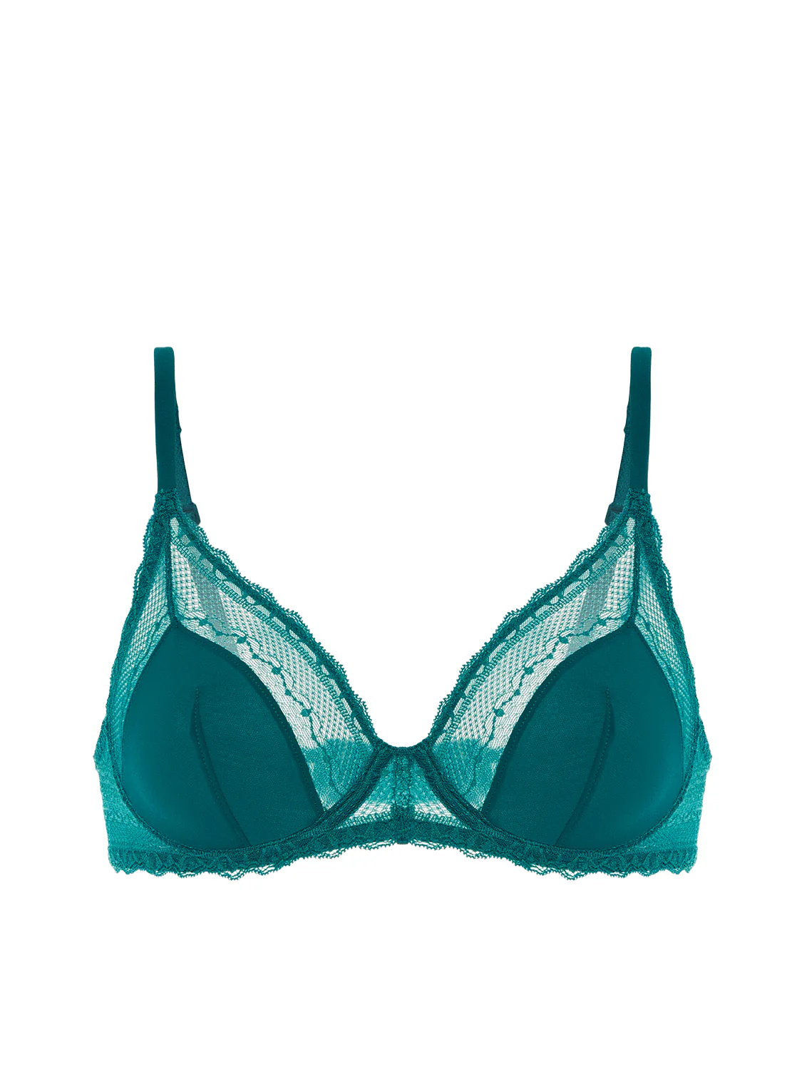 Soutien-gorge avec armatures décolleté - Bleu Pavo - Image 6
