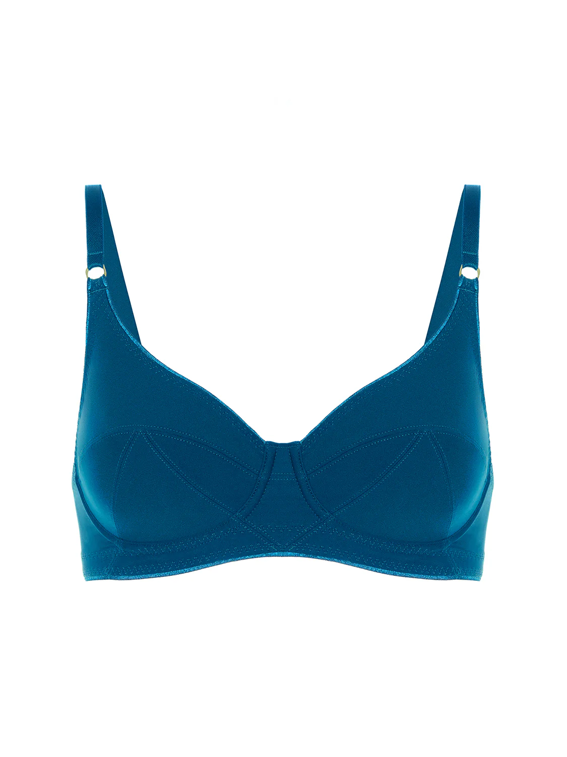Soutien-gorge avec armatures décolleté - Bleu Poséidon - Image 4
