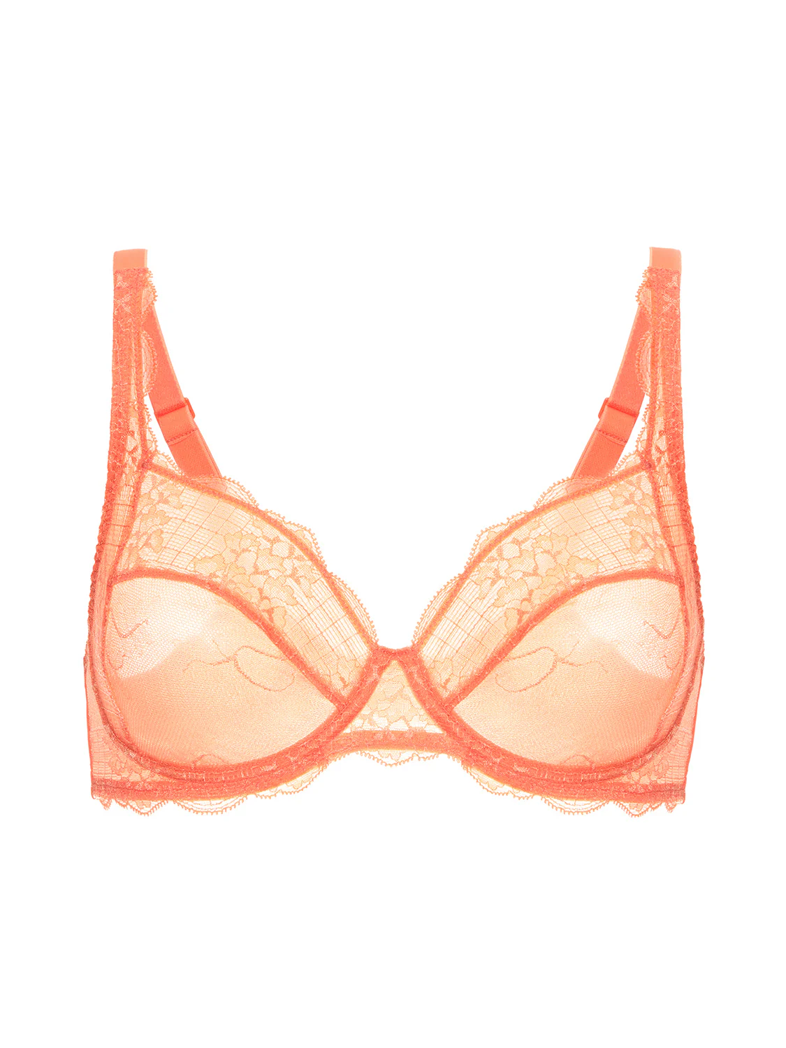 Soutien-gorge avec armatures décolleté carré - Abricot - Image 5