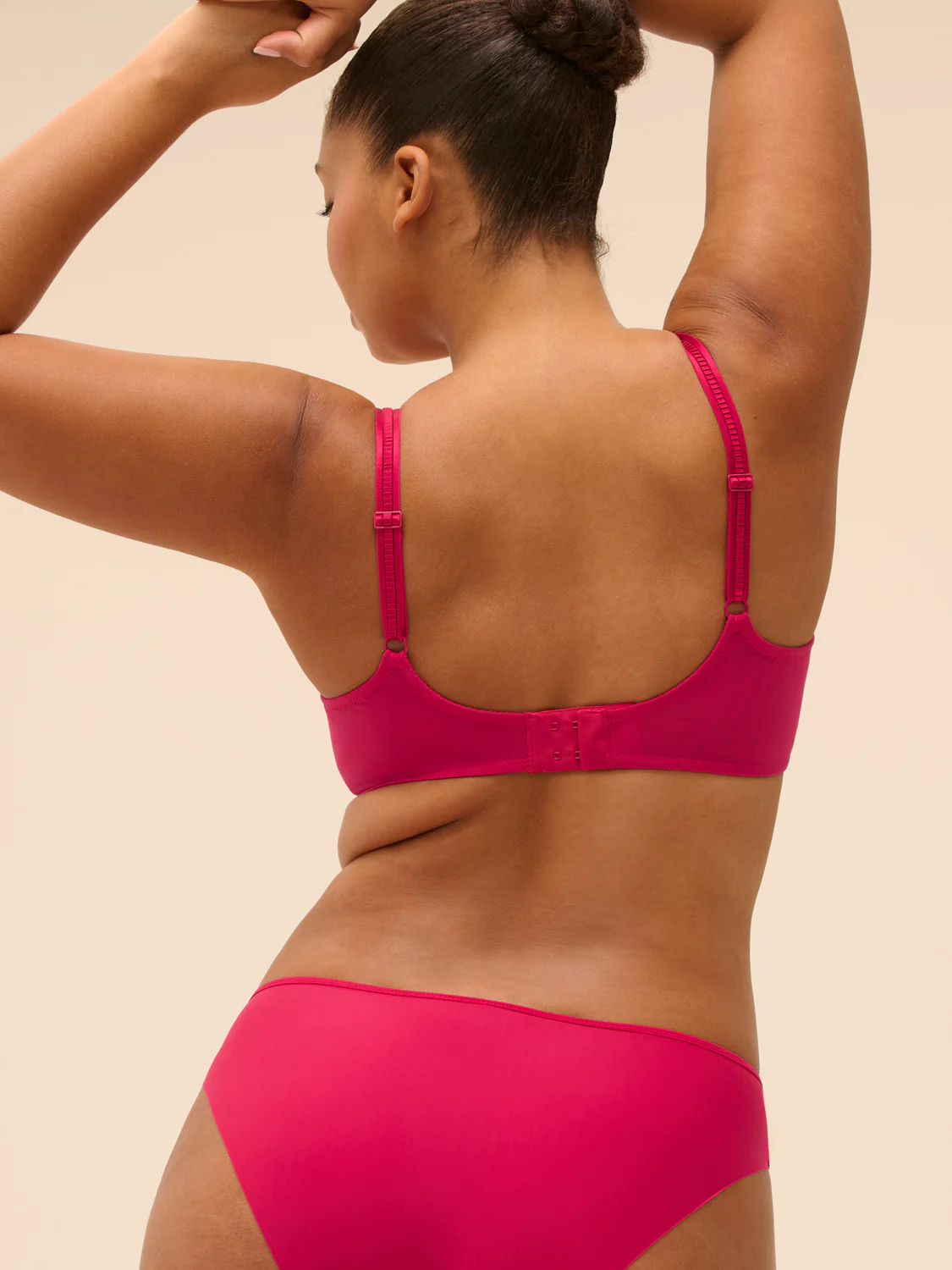Soutien-gorge avec armatures décolleté carré - Cranberry - Image 3