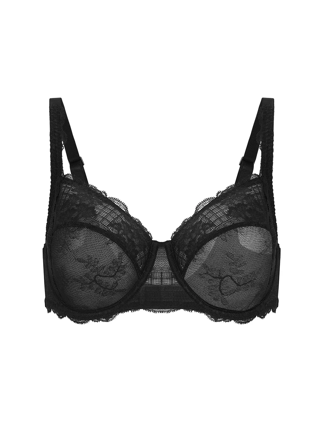 Soutien-gorge avec armatures decollete carre - Noir - Image 4