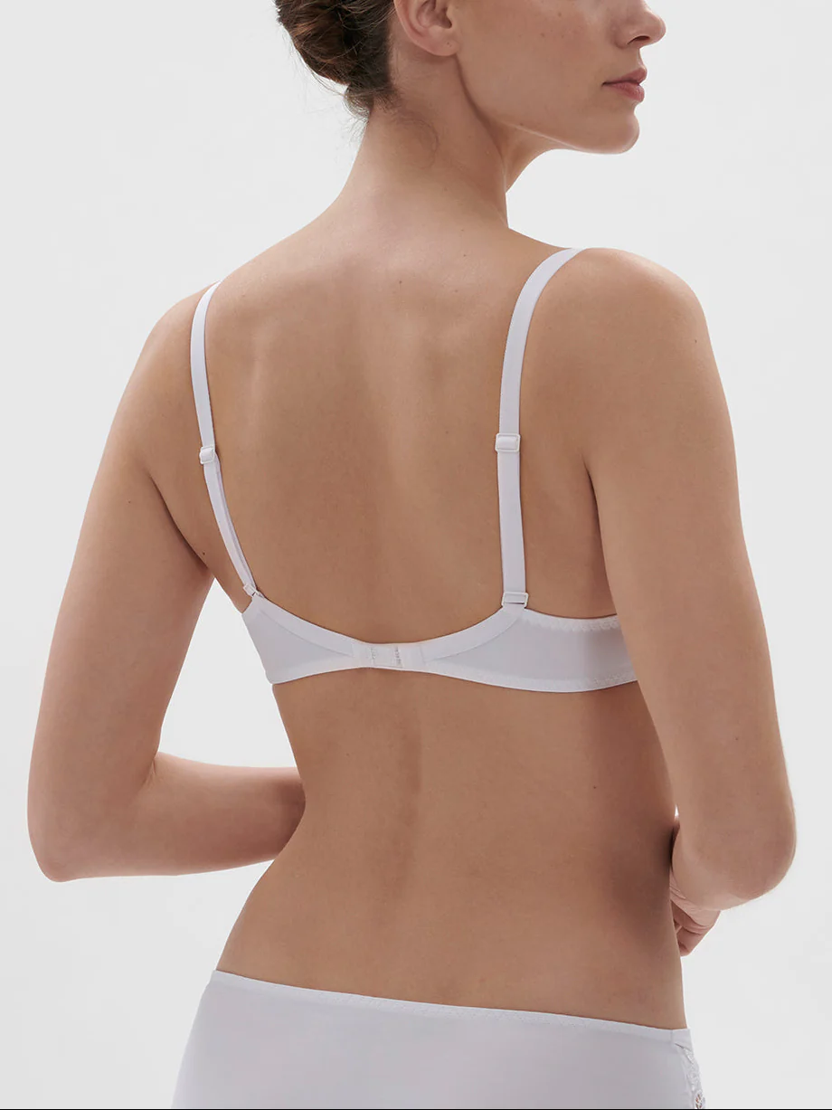 Soutien-gorge avec armatures décolleté plongeant - Blanc - Image 3