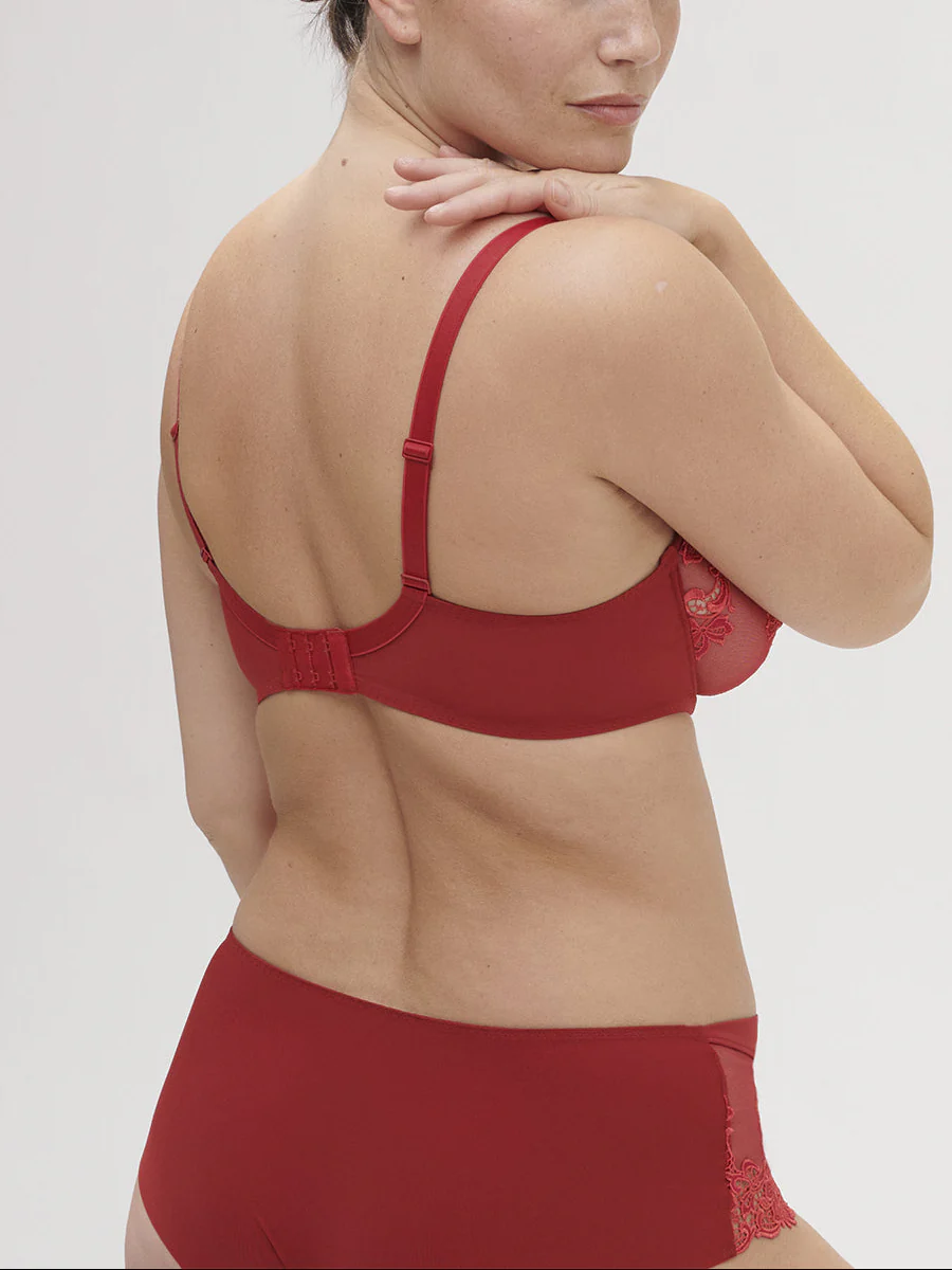 Soutien-gorge avec armatures décolleté plongeant - Lipstick - Image 5