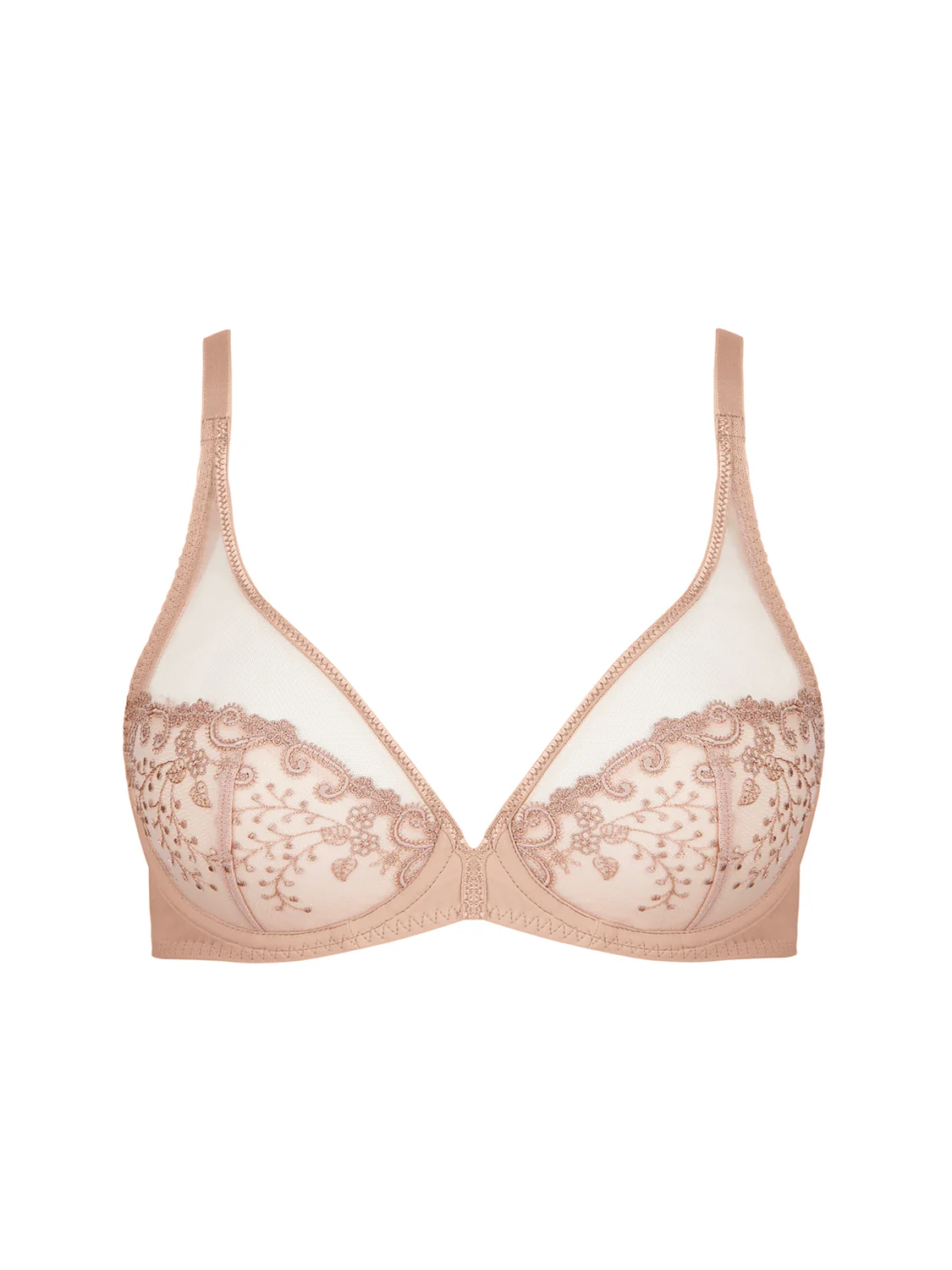 Soutien-gorge avec armatures décolleté plongeant - Peau - Image 4