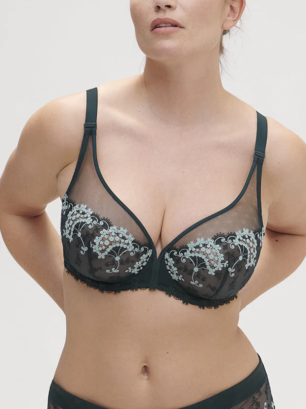 Soutien-gorge avec armatures décolleté plongeant - Vert Kolsaï - Image 3