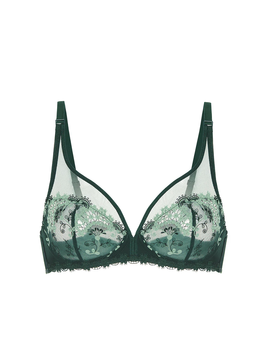 Soutien-gorge avec armatures décolleté plongeant - Vert Kolsaï - Image 5