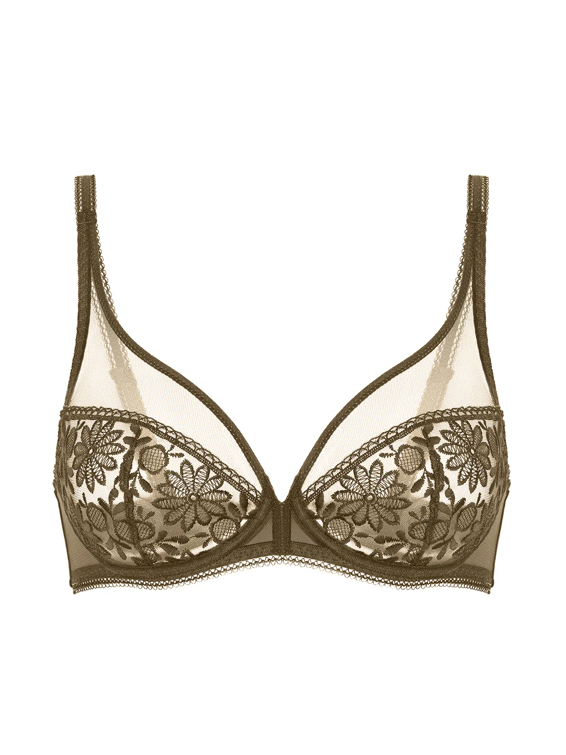 Soutien-gorge avec armatures décolleté plongeant - Vert Nomade - Image 5