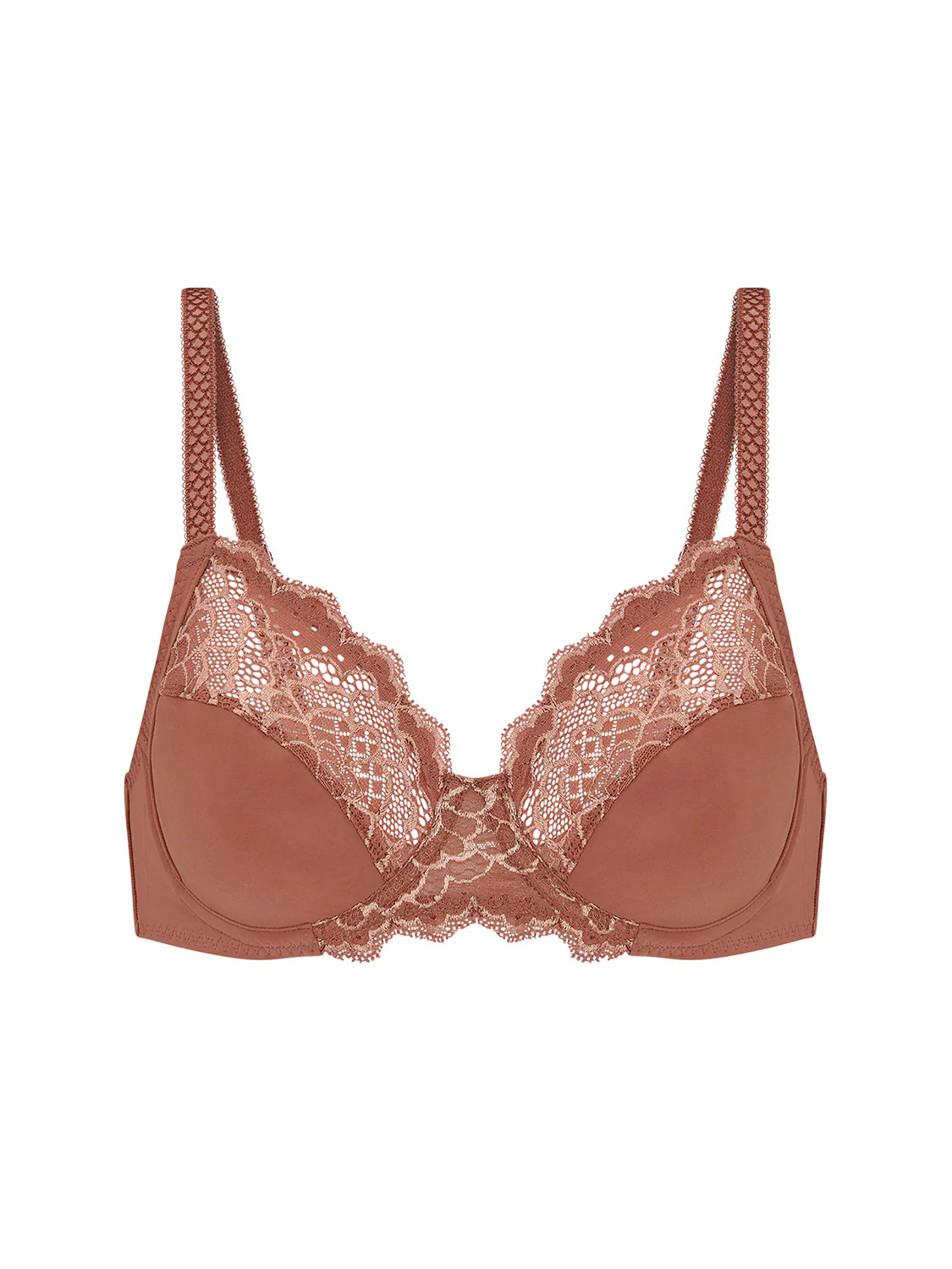 Soutien-gorge avec armatures emboîtant - Brun coco - Image 5