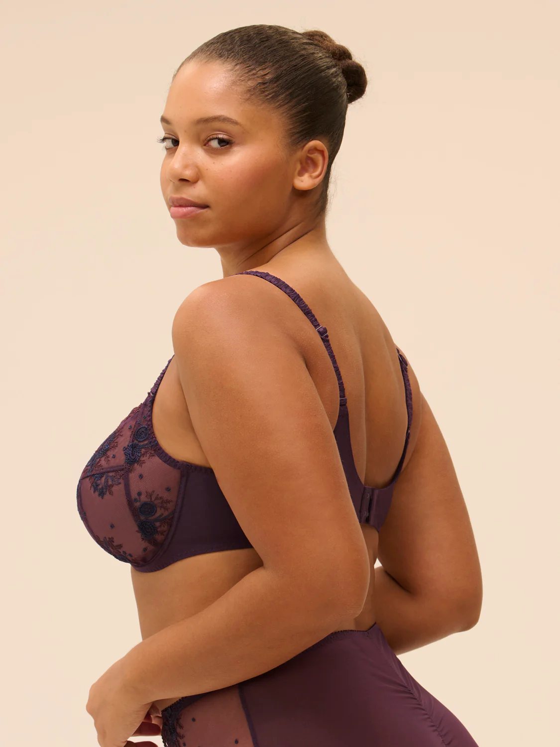 Soutien-gorge avec armatures emboitant - Figue - Image 3