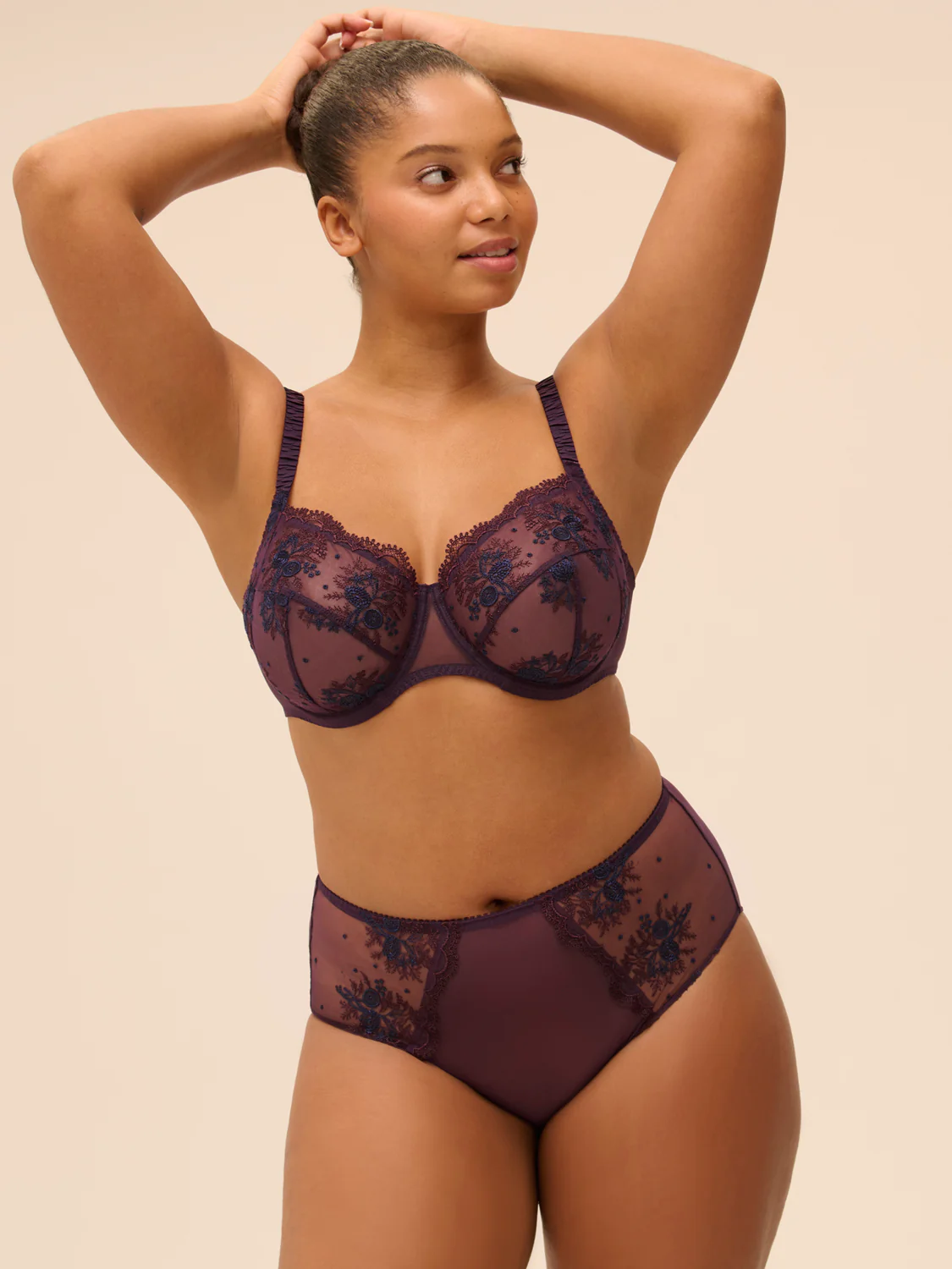 Soutien-gorge avec armatures emboitant - Figue - Image 4