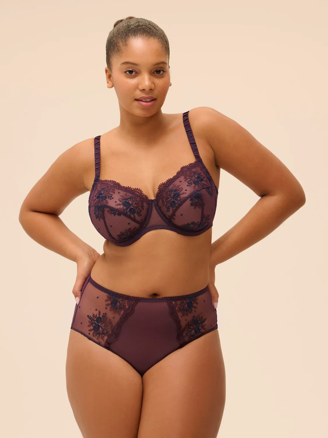 Soutien-gorge avec armatures emboitant - Figue - Image 5
