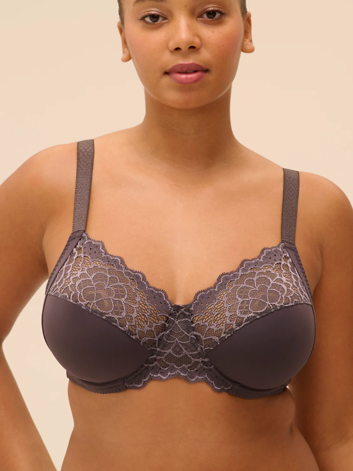 Soutien-gorge avec armatures emboitant - Gris Graphite - Image 2