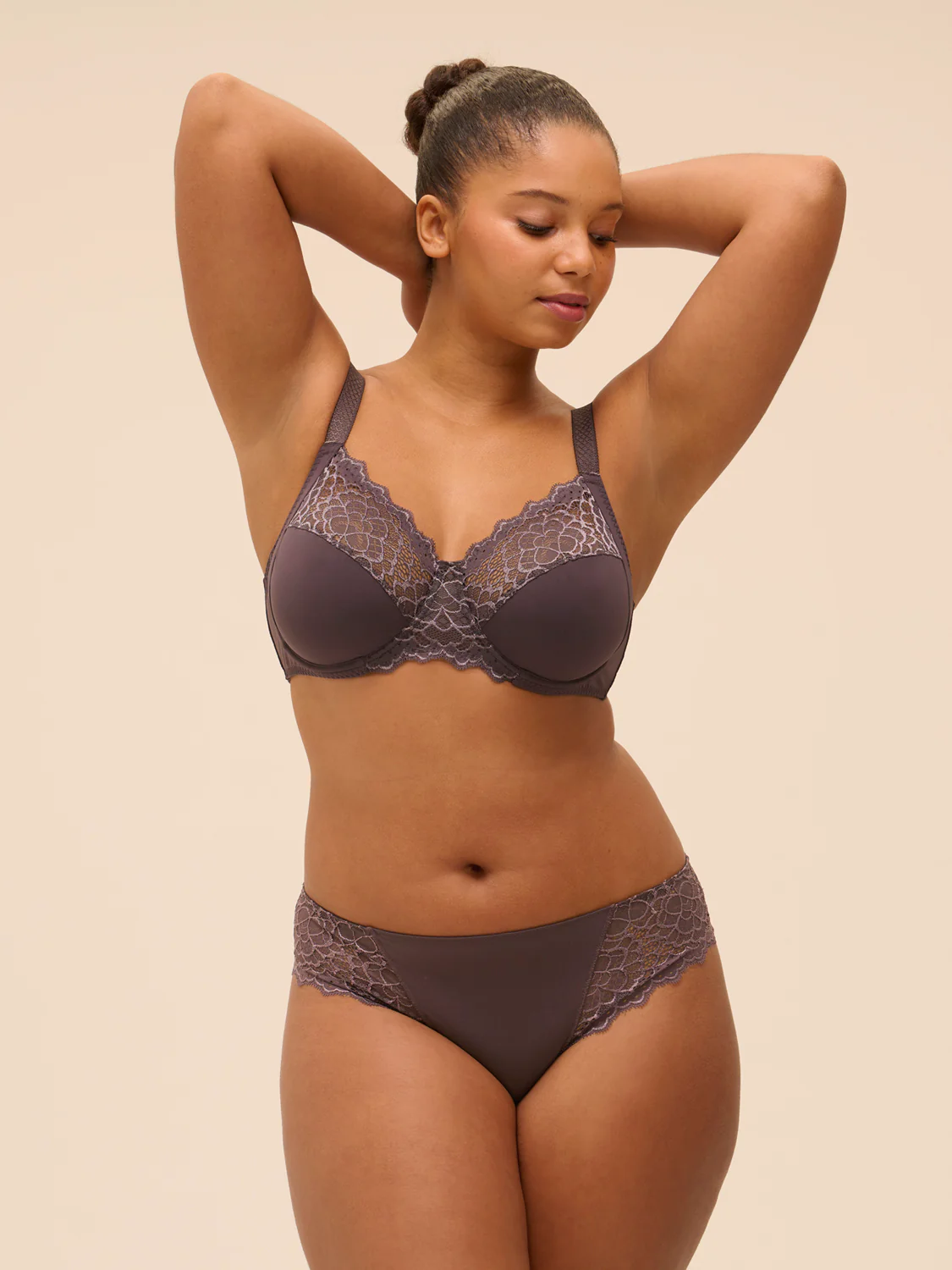 Soutien-gorge avec armatures emboitant - Gris Graphite - Image 4