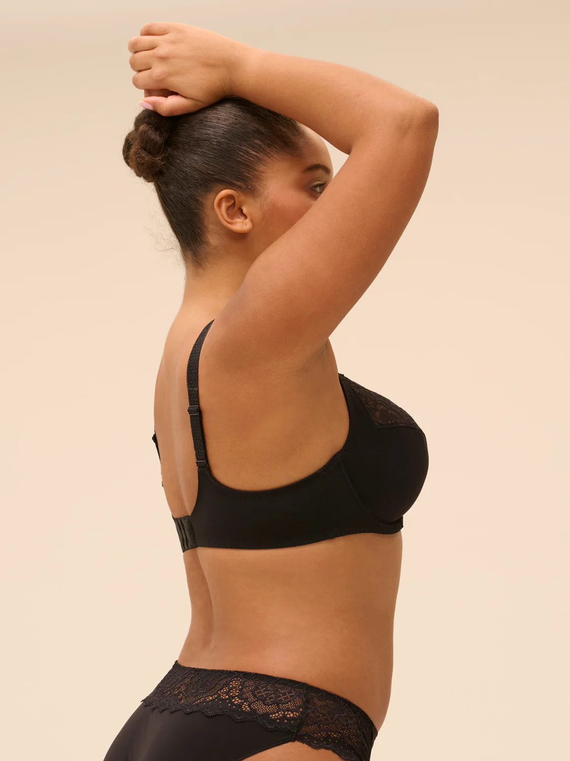 Soutien-gorge emboitant grande taille - Noir - Image 3