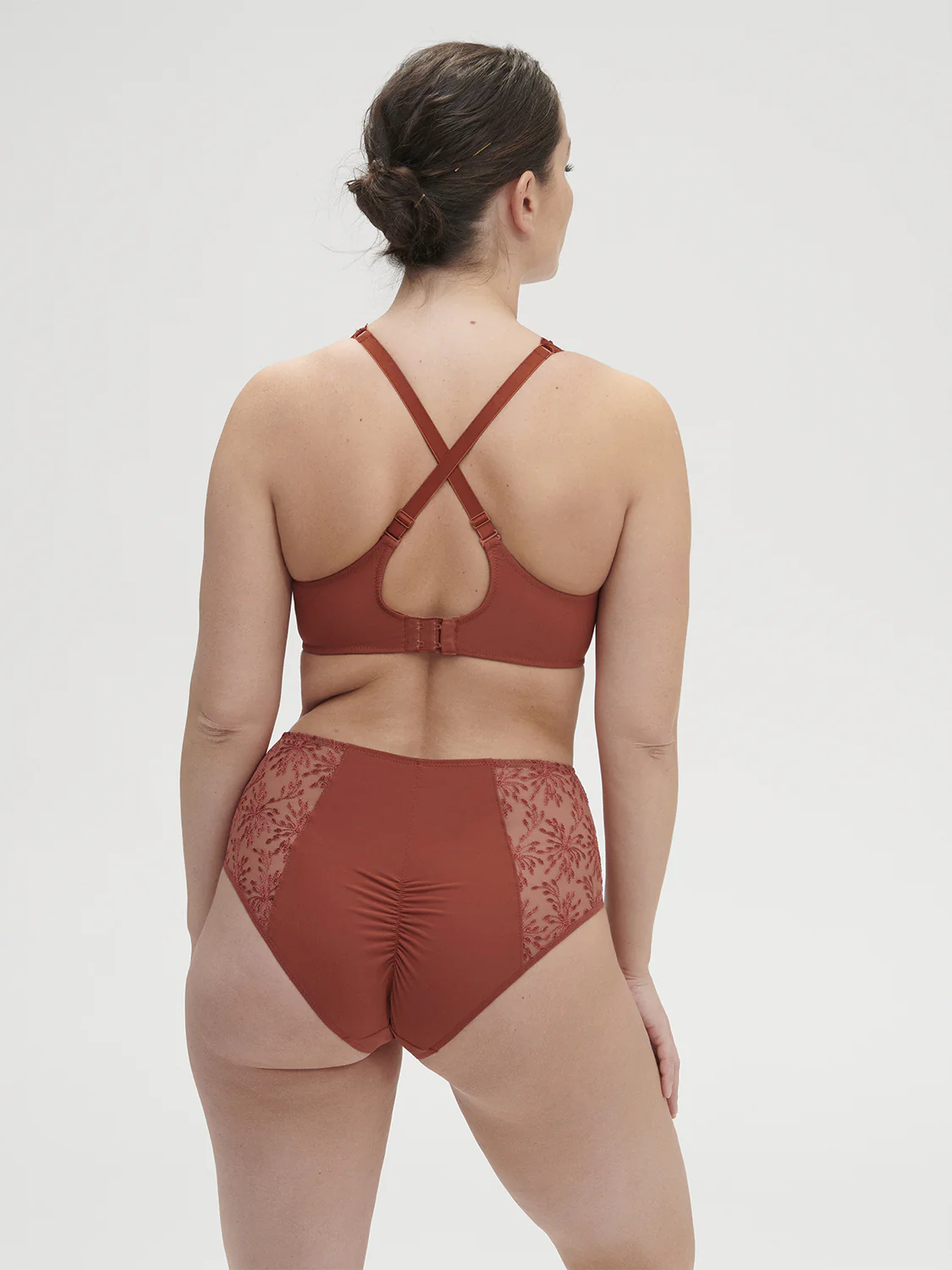 Soutien-gorge avec armatures emboitant - Terre de Sienne - Image 3
