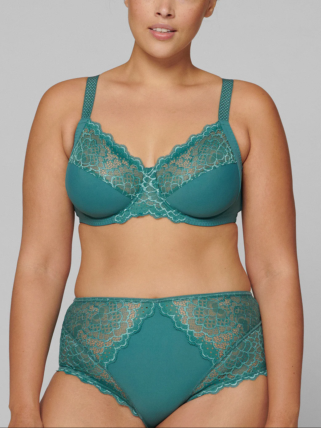 Soutien-gorge avec armatures emboîtant - Vert Boréal