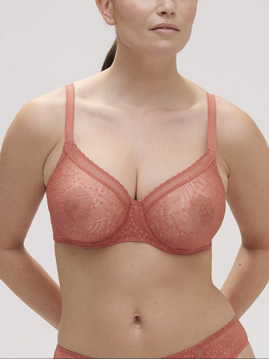 Soutien-gorge avec armatures moulé décolleté plongeant - Rose Texas - Image 3