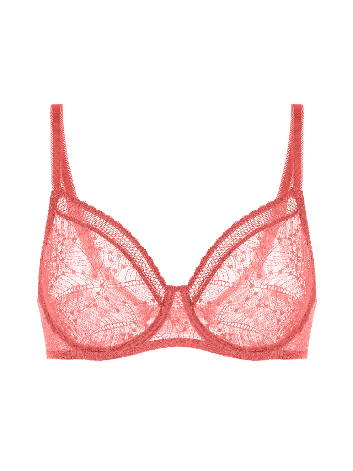 Soutien-gorge avec armatures moulé décolleté plongeant - Rose Texas - Image 5