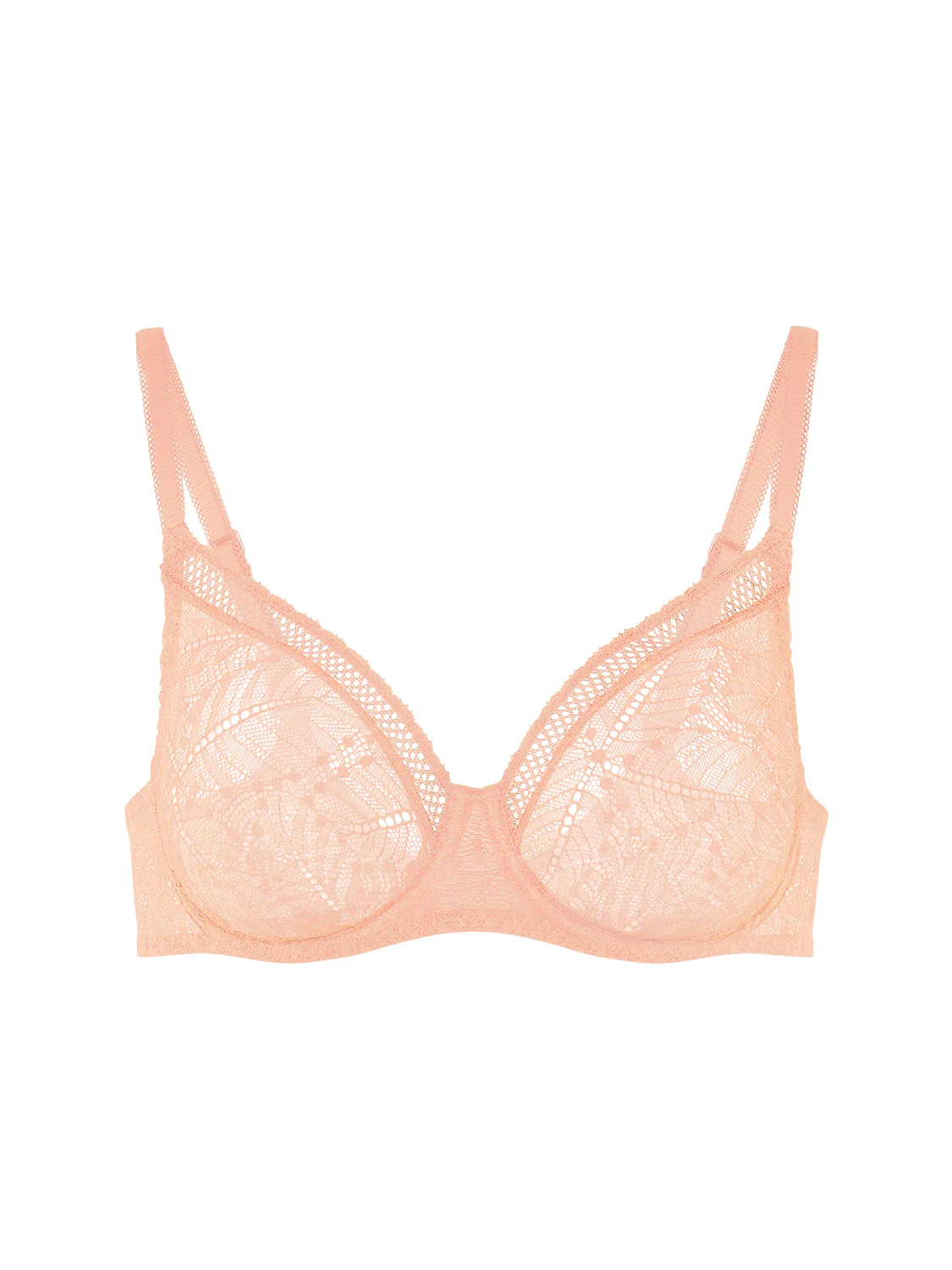 Soutien-gorge avec armatures moulé décolleté plongeant - Sable rosé - Image 9